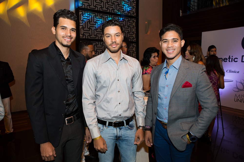 Anthony Santana, Alberto Polanco y Alexander Corona