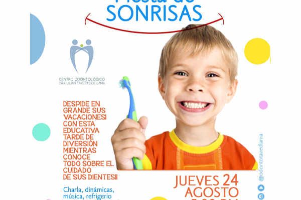 Consultorio tendrá charla «Fiesta de sonrisas» dirigida a niños