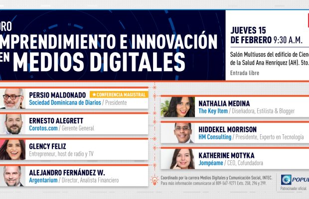 INTEC anuncia foro sobre emprendimiento e innovación en medios digitales