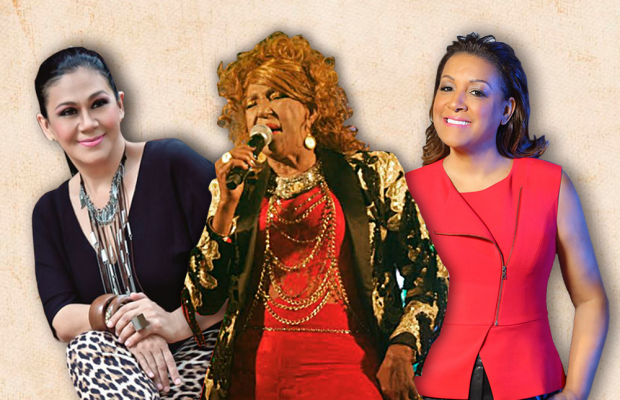 Milly, Fefita y Maridalia en el Anfiteatro Blue Mall Punta Cana