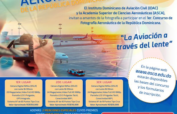IDAC y ASCA organizan 1er. concurso de fotografía Aeronáutica de RD
