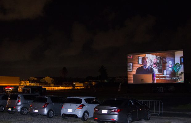 Gran apertura del Autocinema en los terrenos del antiguo aeropuerto de Herrera