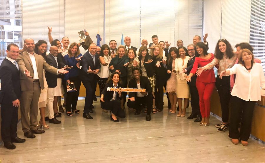 Personal dela delegacion dominicana en Unesco, en Paris.