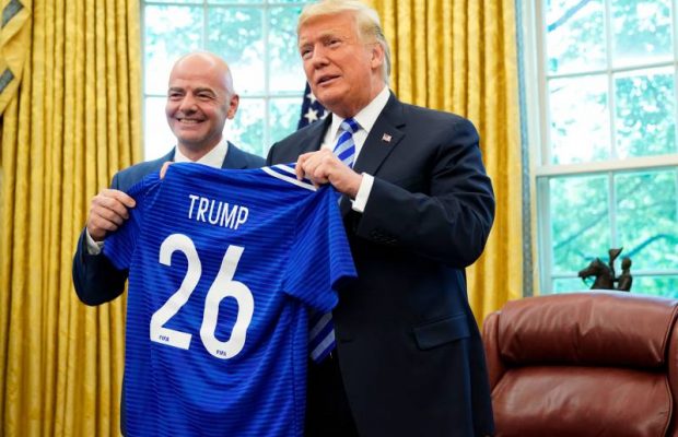 Donald Trump recibió en la Casa Blanca a Gianni Infantino, titular de la FIFA