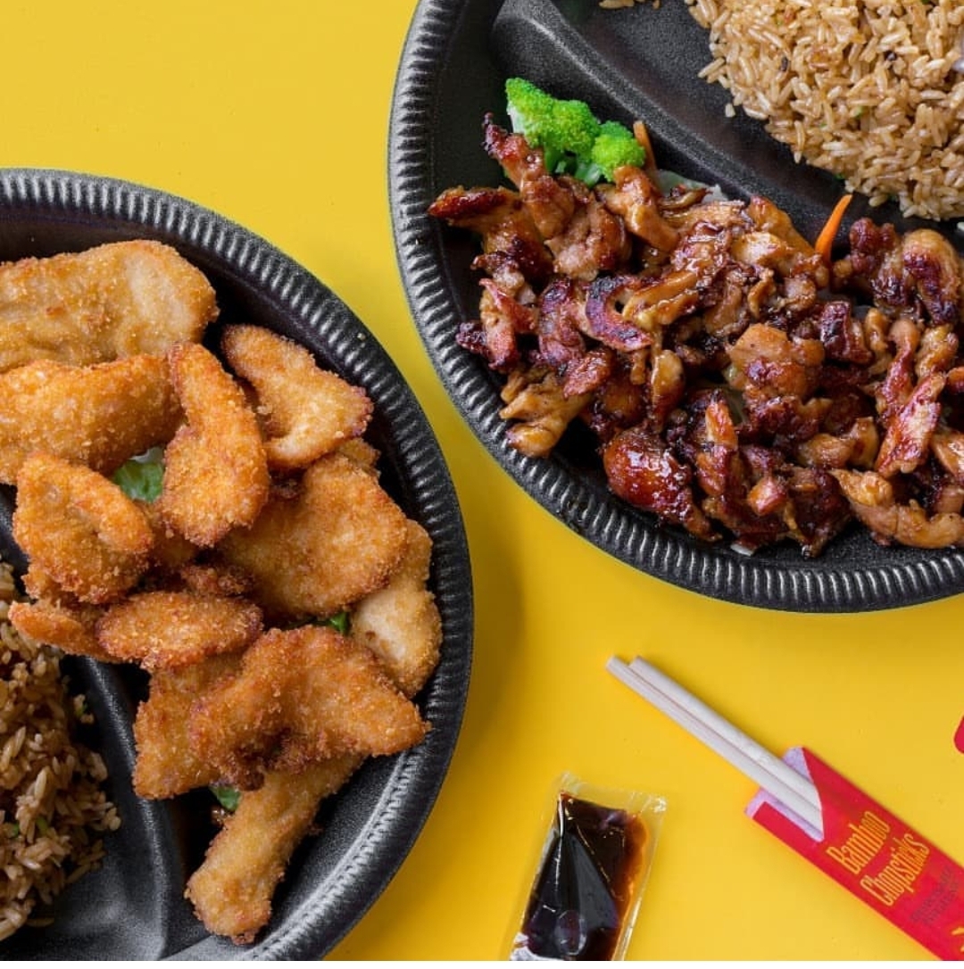 Pechuga Frita y Pollo Teriyaki