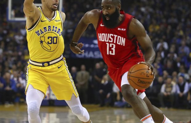 James Harden decide la victoria de Houston sobre los Warriors