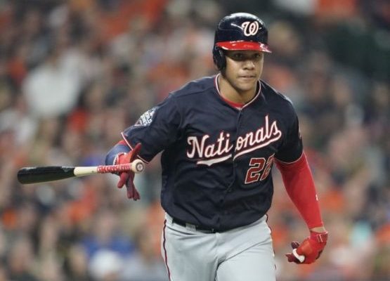Juan Soto debuta en grande con Nacionales en la Serie Mundial ante Cole y Houston