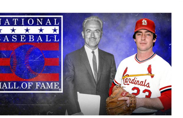 Marvin Miller y Ted Simmons al Salón del Fama