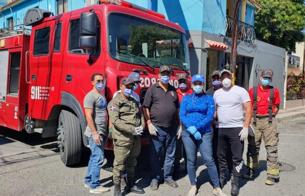Realizan jornada de limpieza para prevenir el coronavirus en Baní