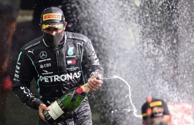 Lewis Hamilton se prepara para el Gran Premio de Monza, Italia