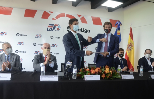 LaLiga de España y la LDF suscribieron un  acuerdo de colaboración para el desarrollo fútbol RD