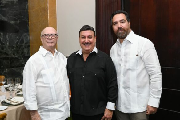 Hipólito Mejía, Carlos Fuente y Ciro Cascella