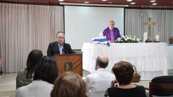 Celso Marranzini, durante la eucaristía en conmemoración de “Marzo, Mes de la Rehabilitación”.