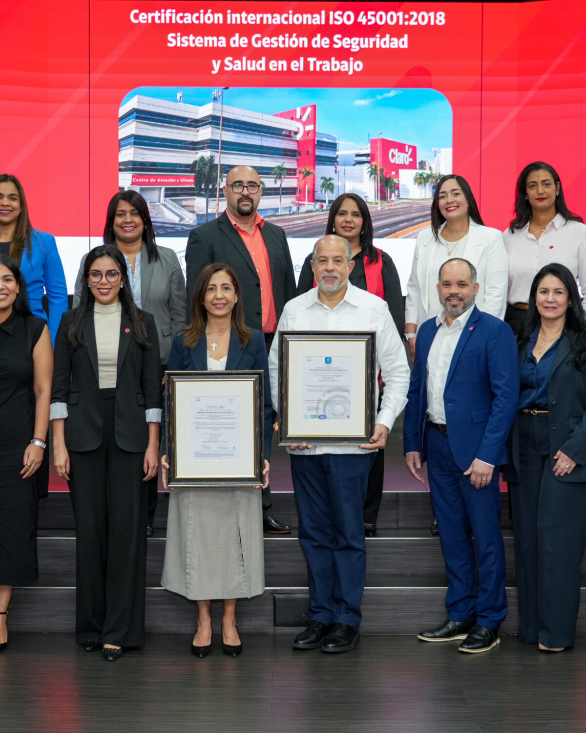 Claro Dominicana marca un hito al obtener la certificación ISO 45001 en seguridad y salud laboral