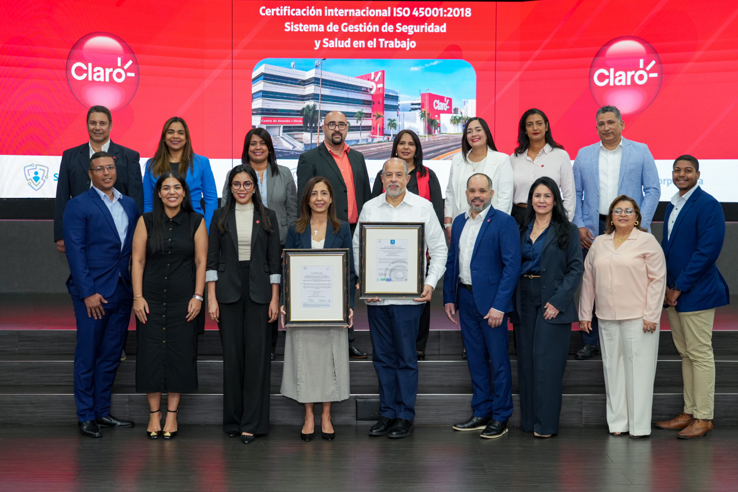 Claro Dominicana marca hito al obtener certificación ISO 45001 en seguridad laboral