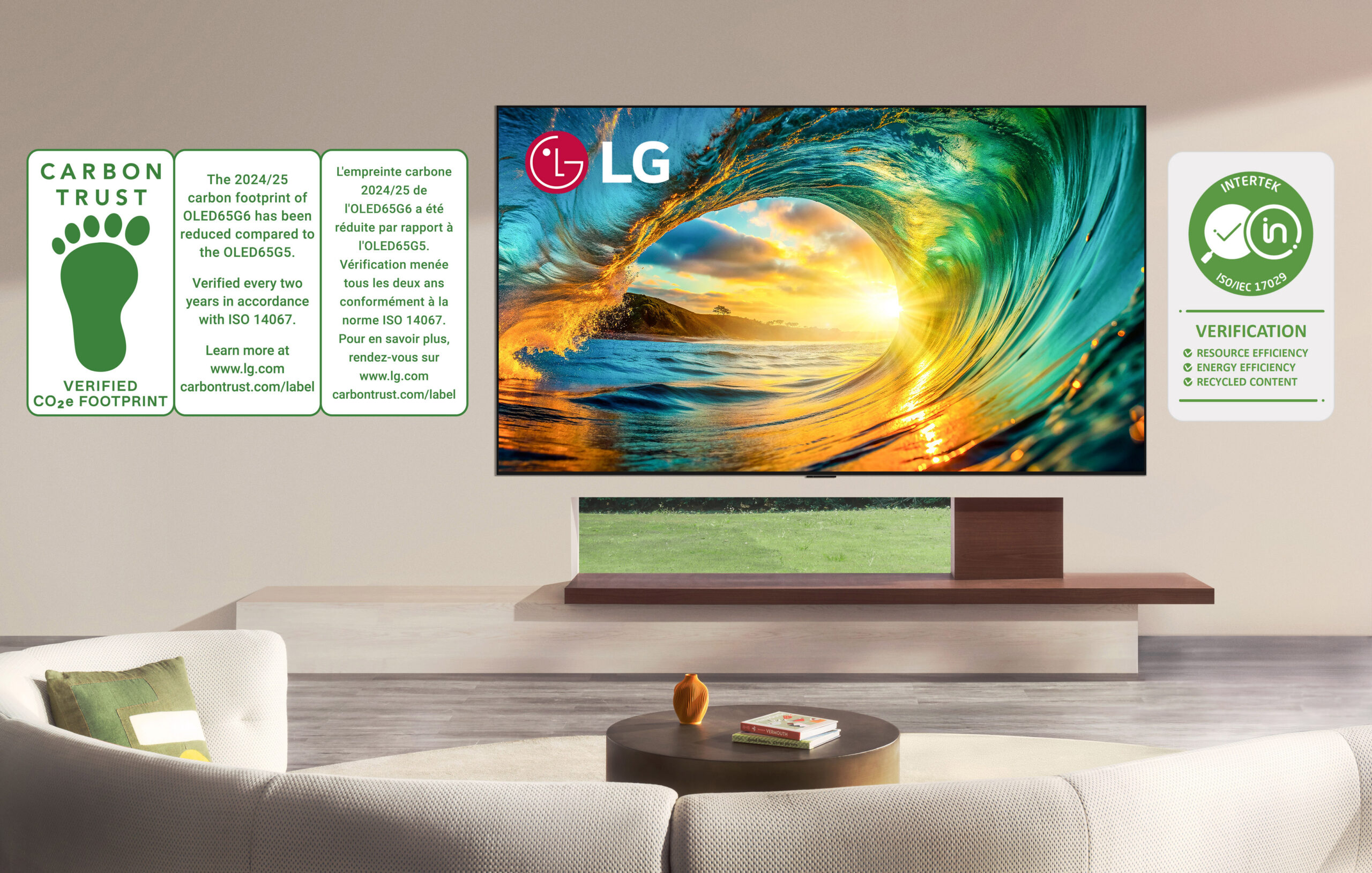 LG refuerza su liderazgo sostenible con televisores 2026 certificados a nivel global