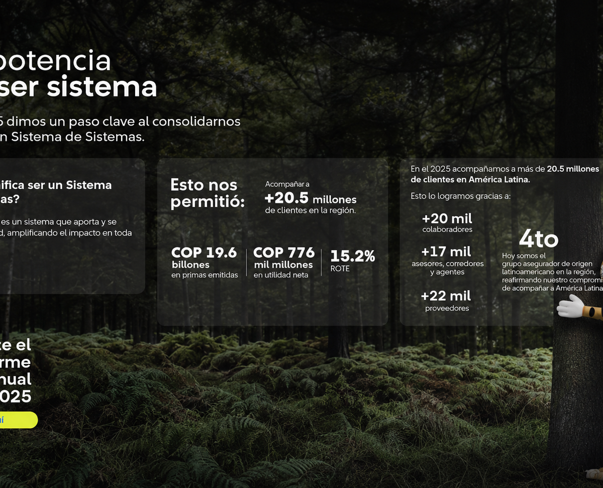 Suramericana cerró 2025 con utilidades por COP 776 mil millones y fortalece su liderazgo asegurador en América Latina