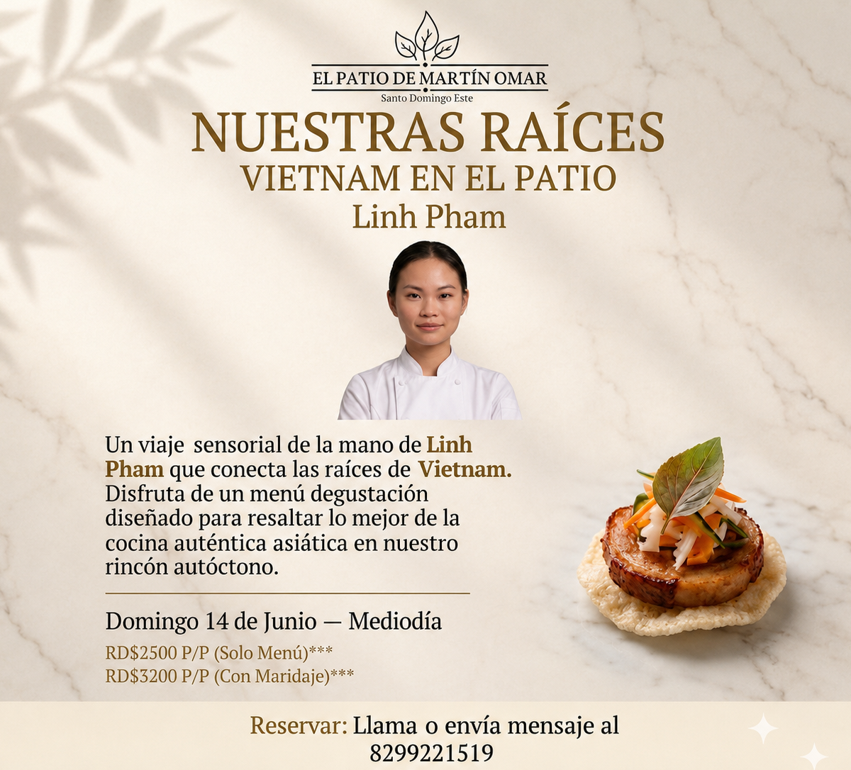 Vietnam llega a Santo Domingo Este: una experiencia gastronómica promete transportar a los comensales al corazón del sudeste asiático
