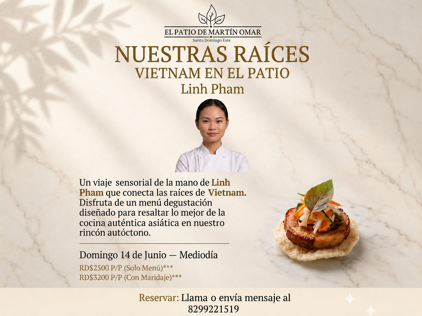 Vietnam llega a Santo Domingo Este: una experiencia gastronómica promete transportar a los comensales al corazón del sudeste asiático