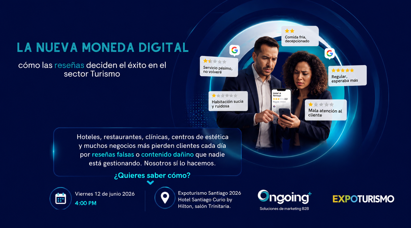 La reputación digital se convierte en protagonista de Expoturismo 2026