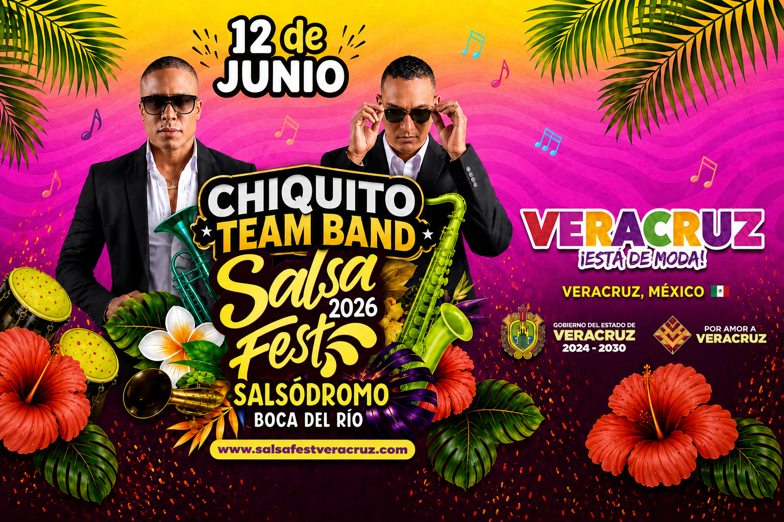 Chiquito Team Band conquista México y se convierte en la única representación dominicana del Salsa Fest Veracruz 2026