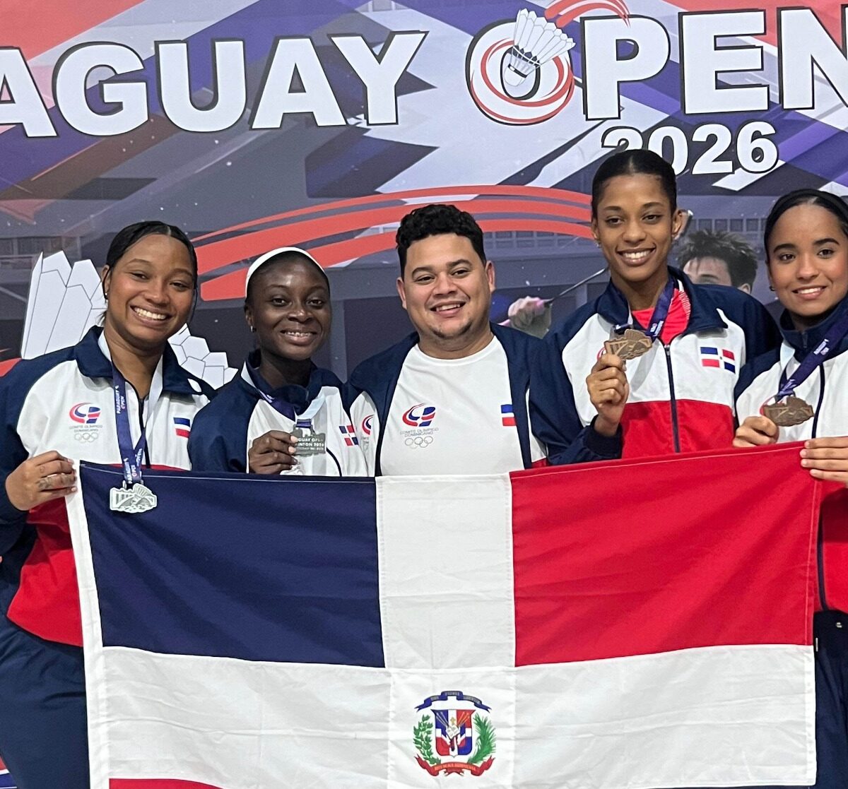 República Dominicana conquista plata y bronce en el Paraguay Open 2026 de Bádminton