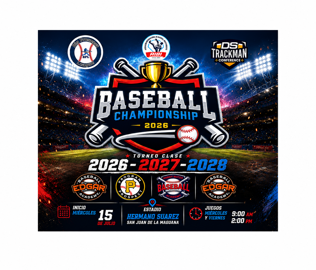 BPL-Béisbol y AIBI anuncian torneo de béisbol para prospectos 2026-2028 en San Juan