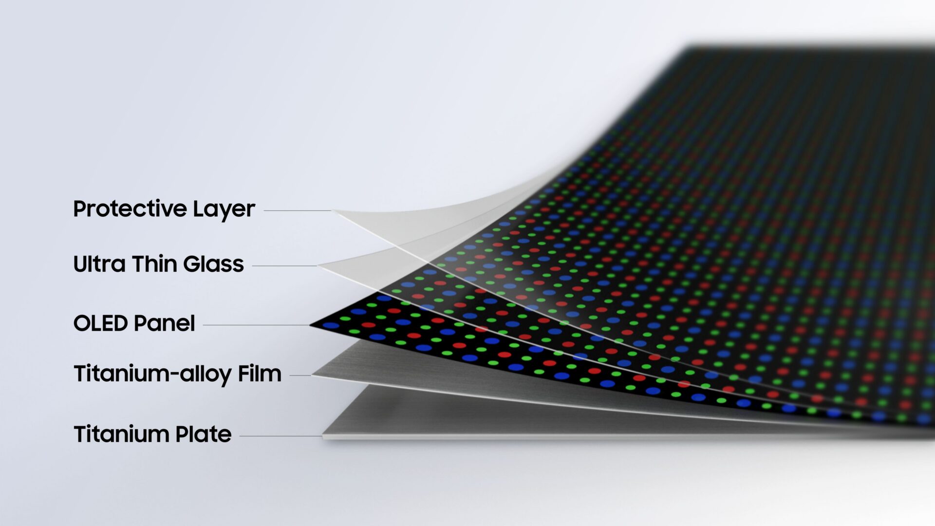 Samsung presenta Flex Titanium, una nueva generación de pantallas plegables más resistentes y delgadas