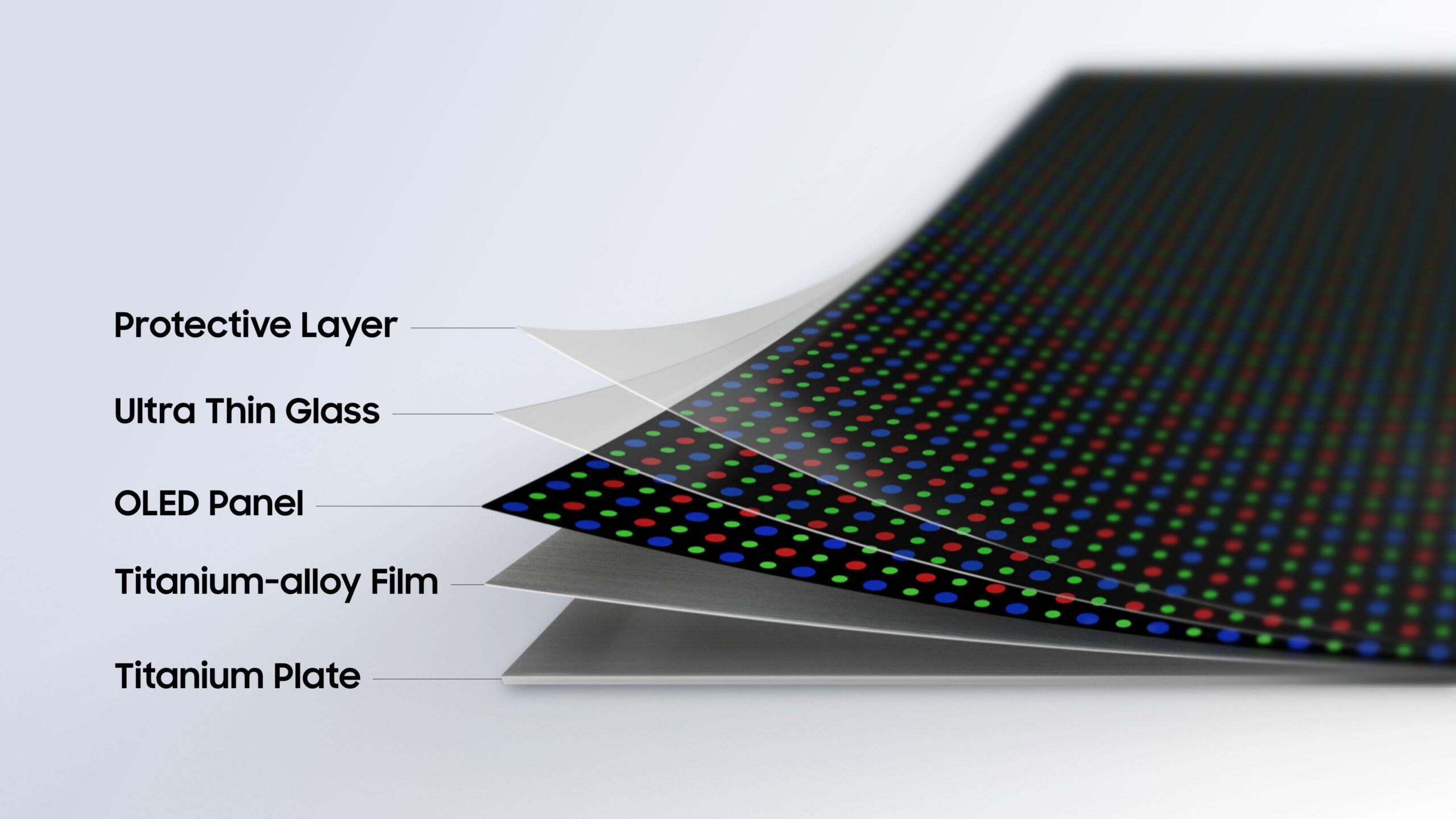 Samsung presenta Flex Titanium, una nueva generación de pantallas plegables más resistentes y delgadas