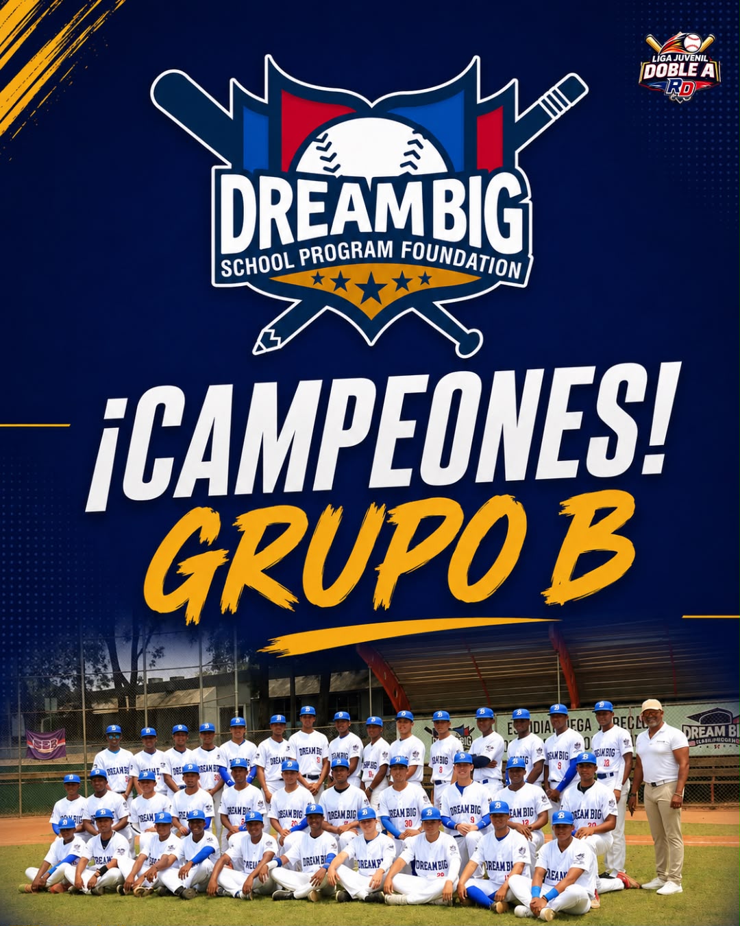 Dream Big avanza a la gran final de la Liga de Béisbol Juvenil Doble A