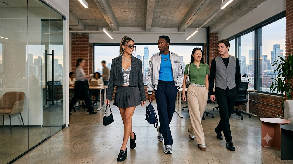El regreso del Corporate Chic: La estética Y2K reinventa el uniforme de oficina 