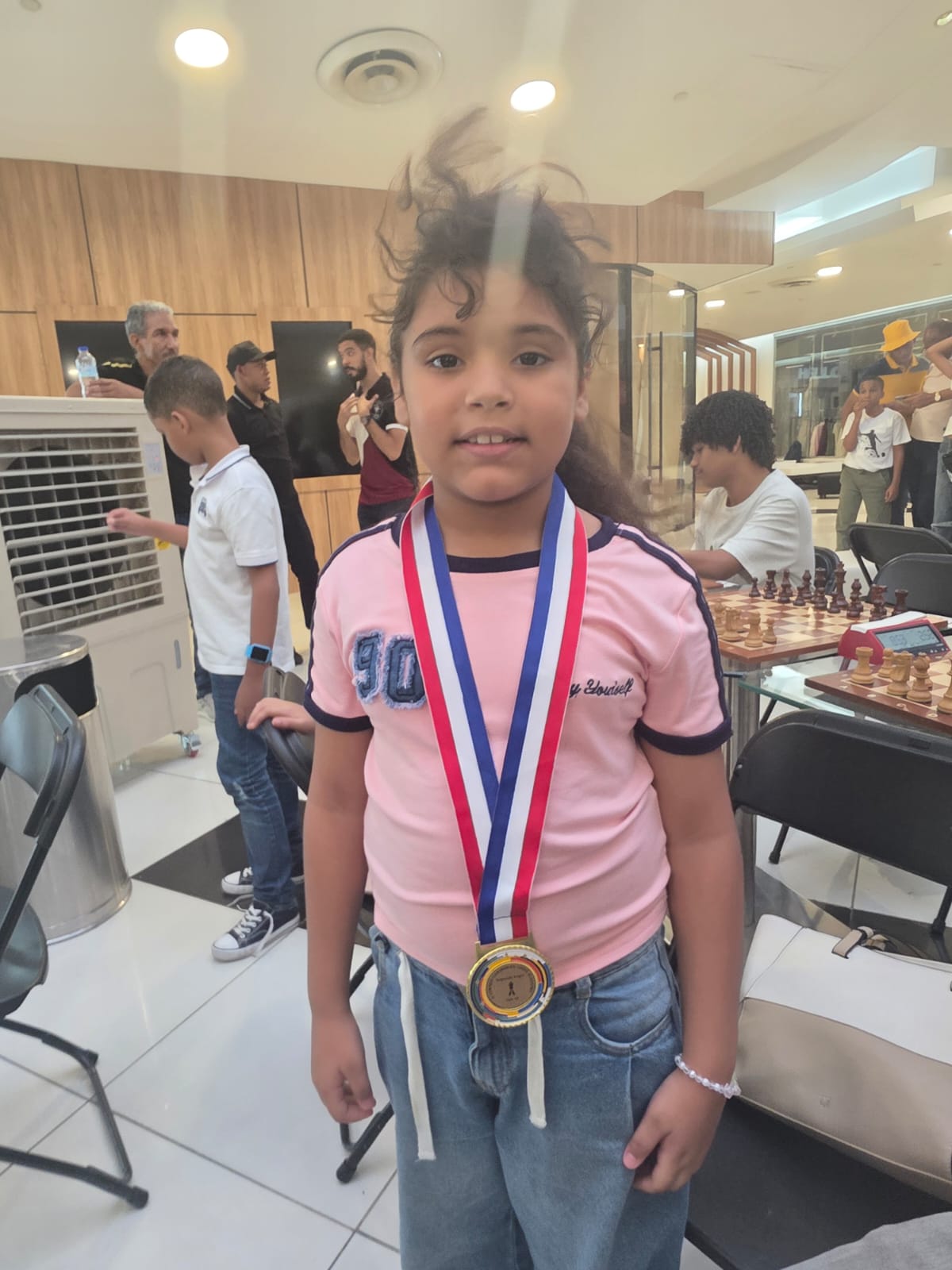 Asociación de Ajedrez de Santo Domingo Felicita a Esther Ramírez por ganar el 2do Lugar en la Categoría Sub-10 de la II Copa de Ajedrez Caribbean Chess Academy