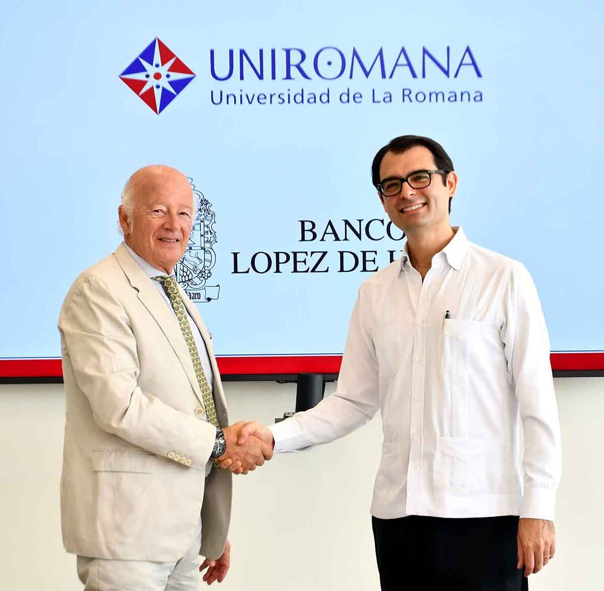 UNIROMANA y Banco López de Haro amplían alianza para apoyar a estudiantes