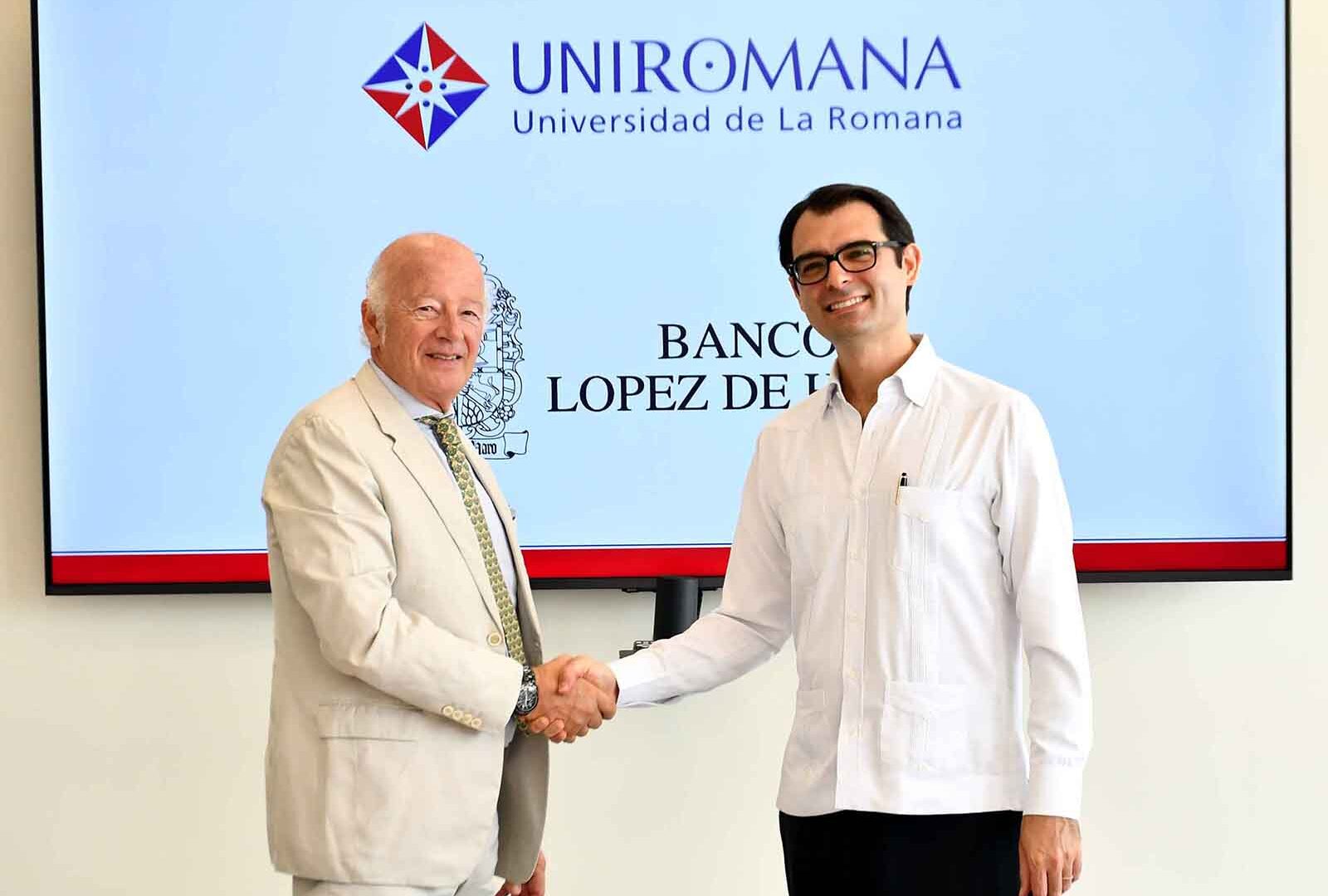 UNIROMANA y Banco López de Haro amplían alianza para apoyar a estudiantes