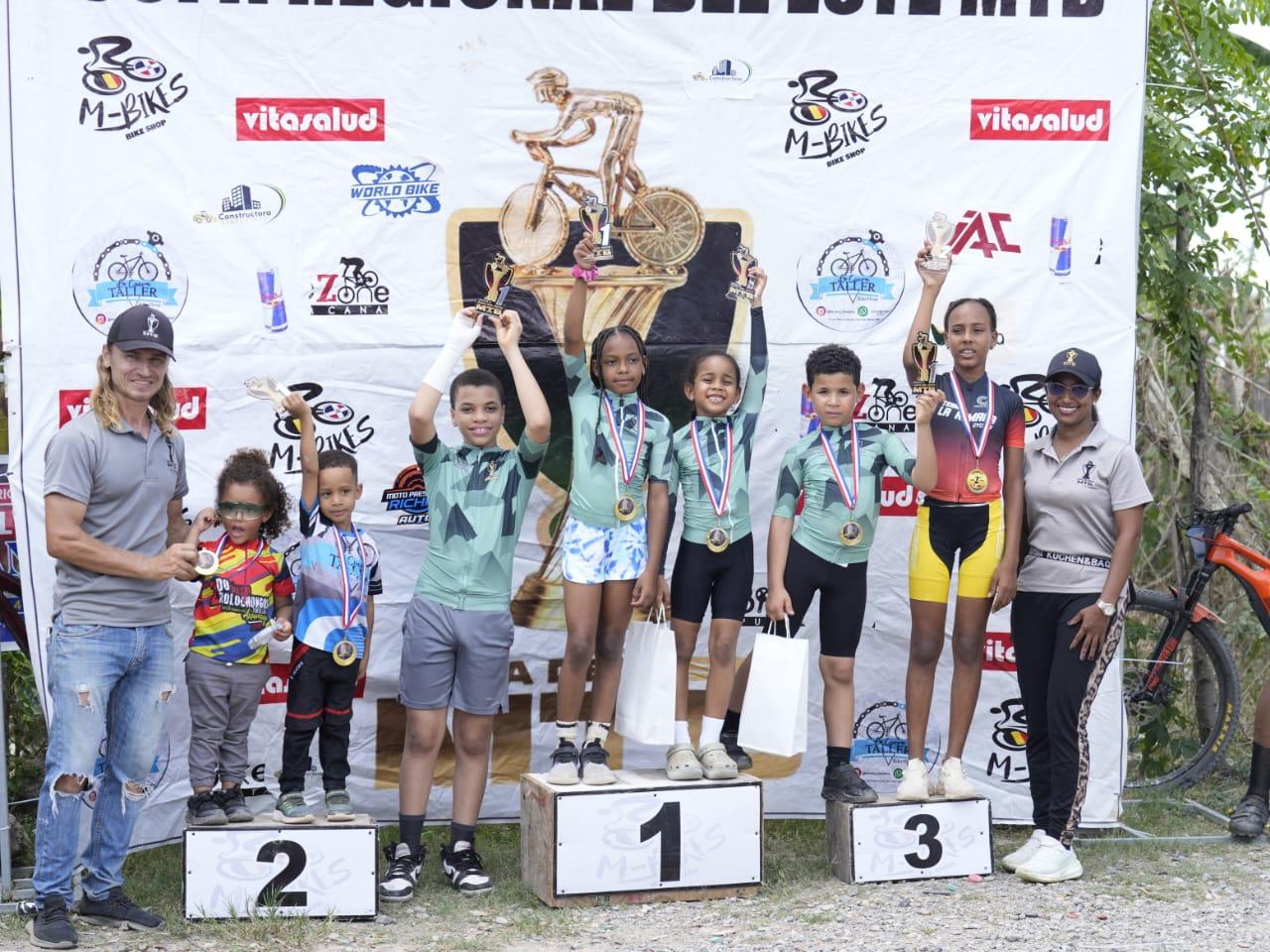 Puello, González, Florentino y Zorrilla se destacan en la Copa Ciclista Regional del Este MTB 2026