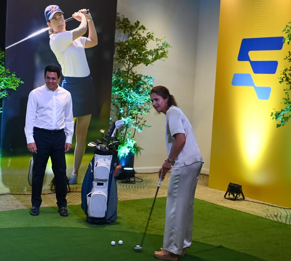  David Collado y Lorena Ochoa potencian el turismo deportivo y el golf de alto nivel en República Dominicana
