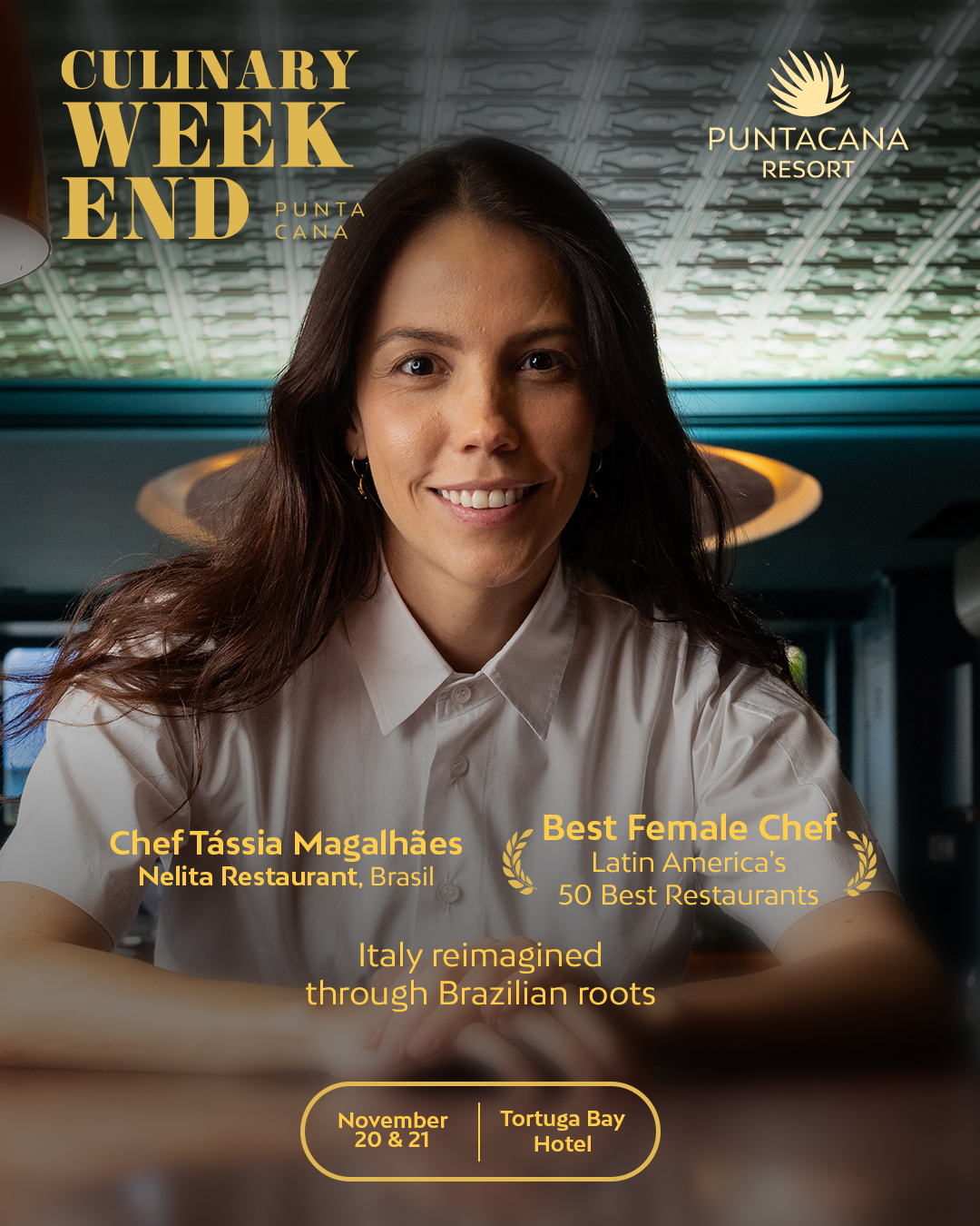 Culinary Weekend traerá a Punta Cana a la chef Tássia Magalhães